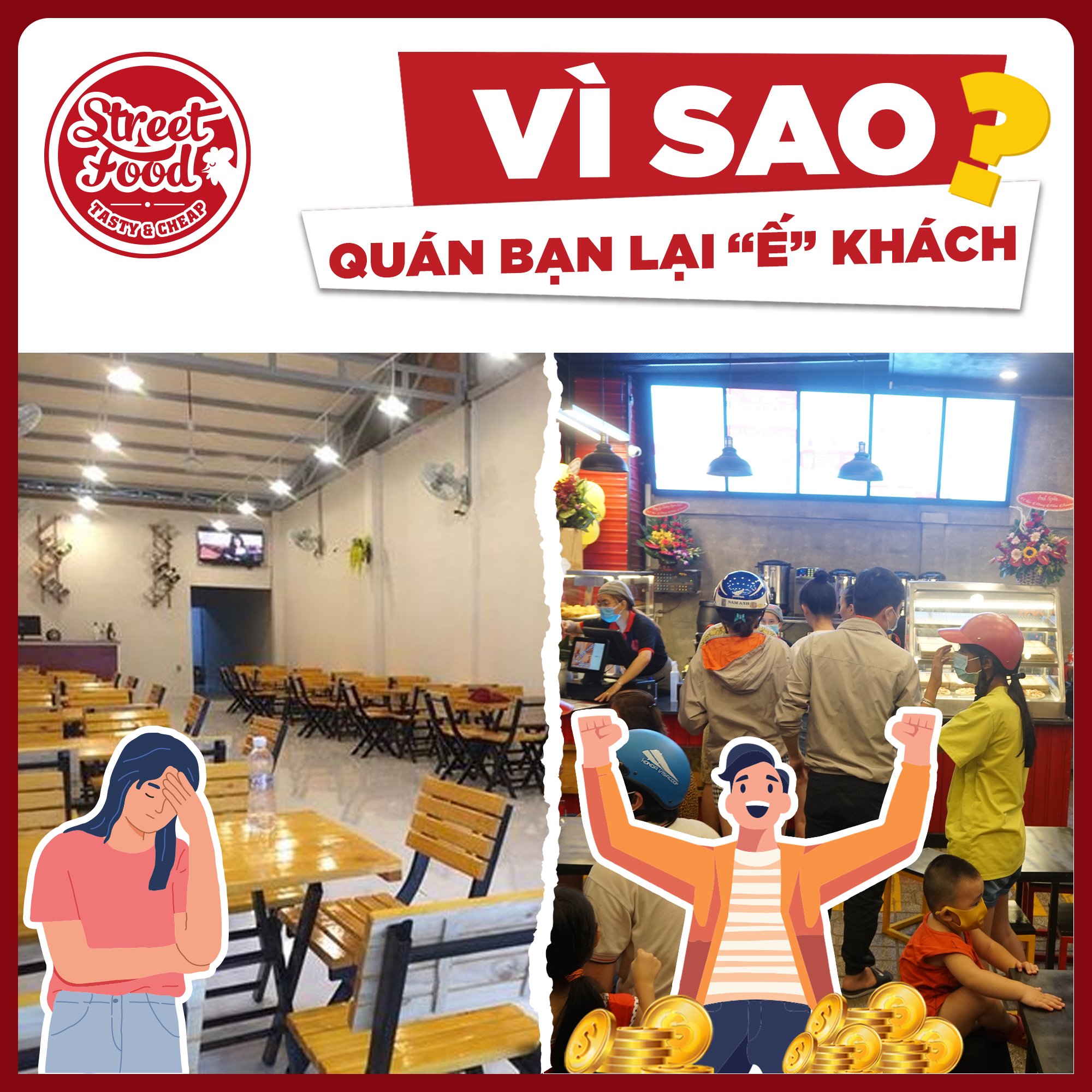 Vì sao quán bạn lại vắng khách