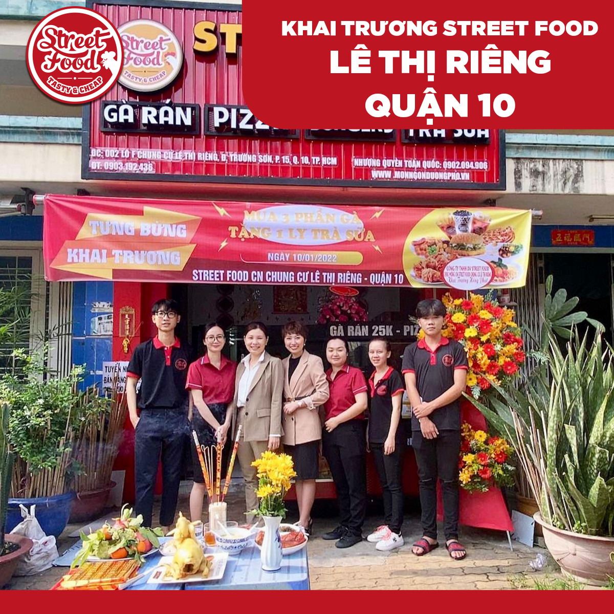 Khai trương Street Food Lê Thị Riêng - Quận 10