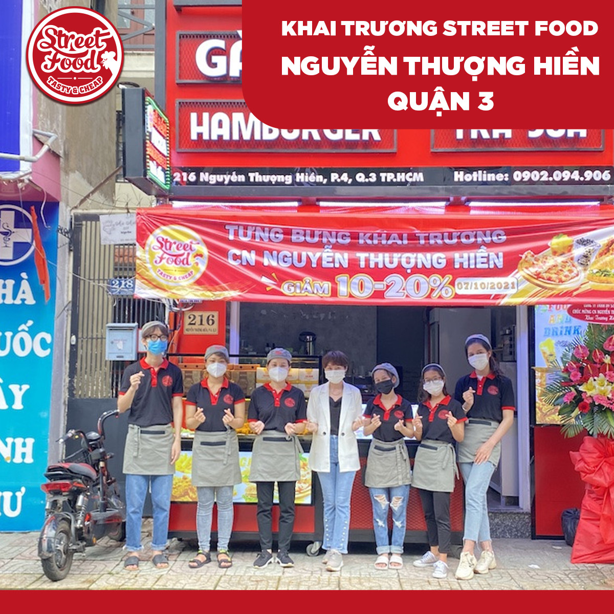 avt khai trương Street Food Nguyễn Thượng Hiền - Quận 3