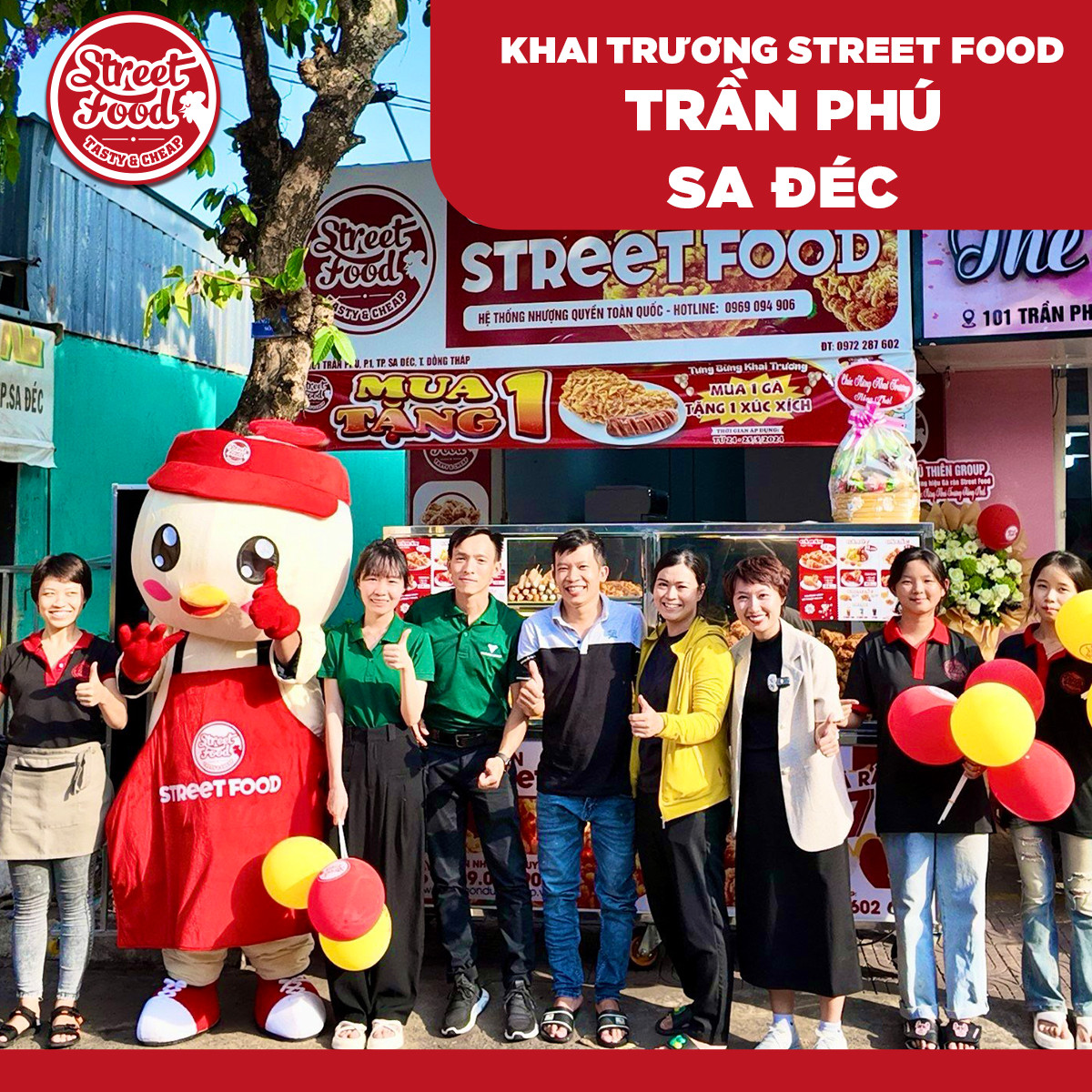 khai trương Street Food Trần Phú, Sa Đéc