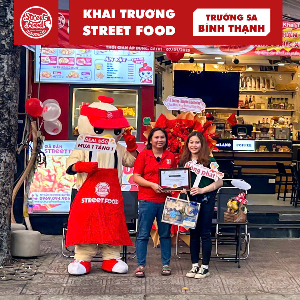 Khai trương gà rán Street Food Trường Sa, Bình Thạnh