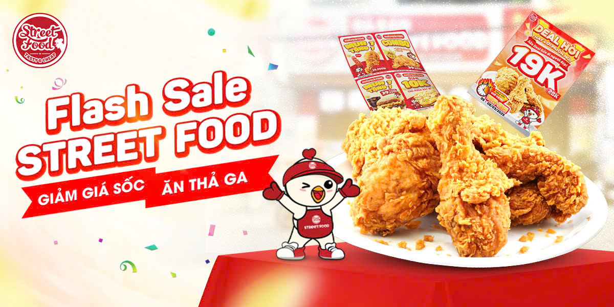 FLASH SALE STREET FOOD – GIẢM GIÁ SỐC, ĂN THẢ GA