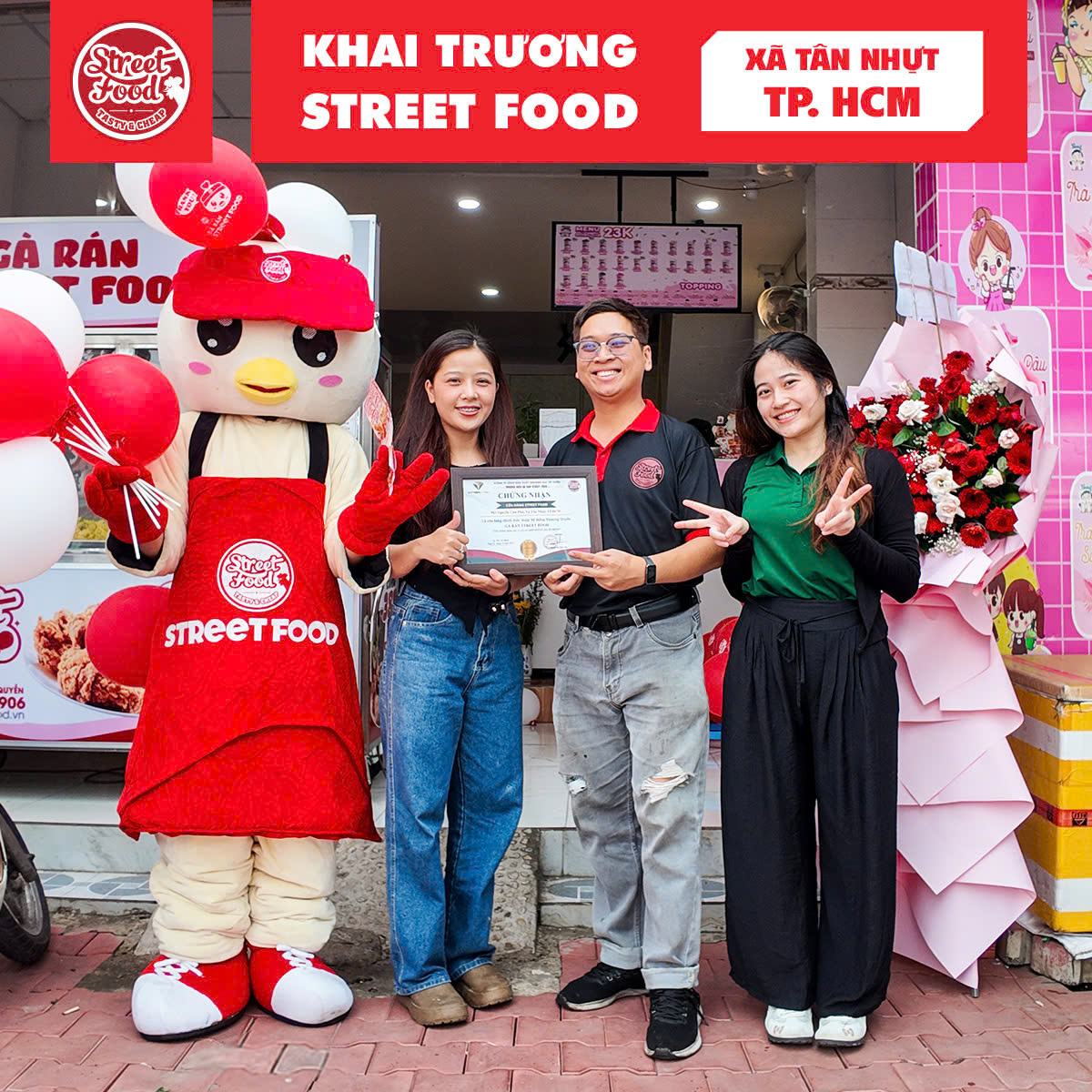 TỪ NGƯỜI BÁN TRÀ SỮA – ĐẾN CHỦ QUÁN GÀ RÁN STREET FOOD TỰ TIN 90%: CÂU CHUYỆN CỦA CHỊ THANH TẠI XÃ TÂN NHỰT