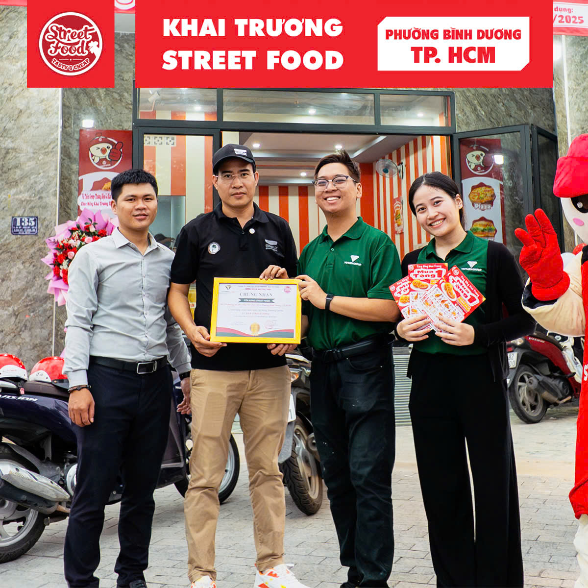 KHAI TRƯƠNG STREET FOOD PHÚ MỸ, BÌNH DƯƠNG – BƯỚC NGOẶT DŨNG CẢM CỦA ANH HƯNG