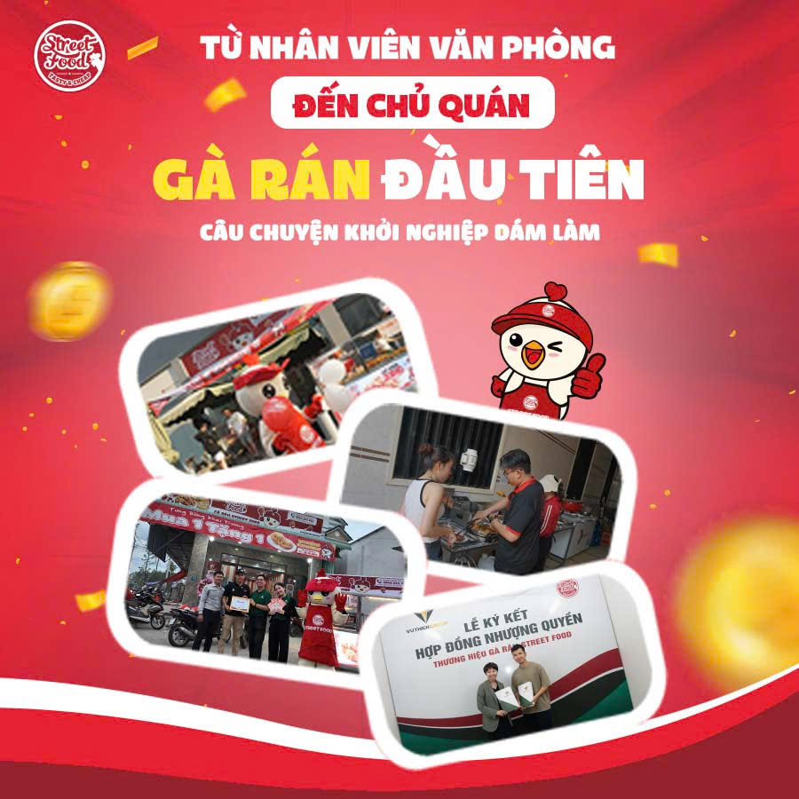 TỪ NHÂN VIÊN VĂN PHÒNG ĐẾN CHỦ QUÁN GÀ RÁN ĐẦU TIÊN – CÂU CHUYỆN KHỞI NGHIỆP DÁM LÀM
