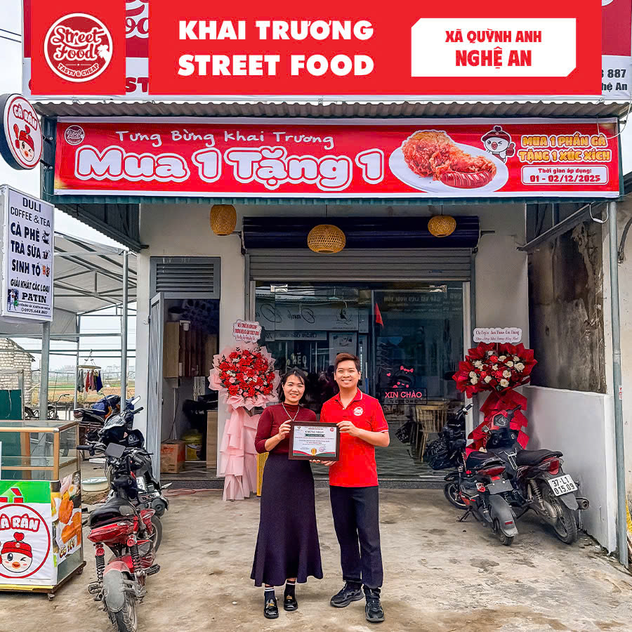 KHAI TRƯƠNG STREET FOOD QUỲNH LƯU, NGHỆ AN - CỬA HÀNG NĂM SUẤT NGAY NGÀY ĐẦU